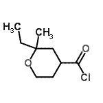 CAS#: 77554-91-7， 2-Ethyl-2-methyltetrahydro-2H-pyran-4-carbonyl chloride