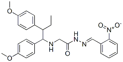 CAS#: 77579-68-1， 2-[1,2-Bis(4-Methoxyphenyl)Butylamino]-N-[(2-Nitrophenyl)Methylideneamino]Acetamide