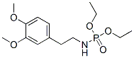 结构式 CAS# 7761-63-9, N-[2-(3,4-二甲氧基苯基)乙基]酰胺基磷酸二乙基酯