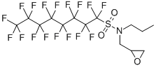 structure of CAS# 77620-64-5, N-n-Propyl-N-(2,3-Epoxypropyl)Perfluorooctylsulfonamide;N-Propyl-N-(2,3-Epoxypropyl)Perfluoro-N-Octylsulfonamide;N-N-PROPYL-N-(2,3-EPOXYPROPYL)PERFLUOROOCTYLSULFONAMIDE;N-N-Propyl-N-(2,3-Epoxypropyl)Perfluorooctyl-