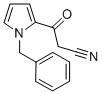 structure of CAS# 77640-05-2, 2-(Cyanoacetyl)-1-Benzylpyrrole;2-(CYANOACETYL)-1-BENZYLPYRROLE