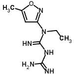 CAS#: 777002-31-0, N-Ethyl-N-(5-methyl-1,2-oxazol-3-yl)imidodicarbonimidic diamide