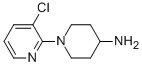 structure of CAS# 777009-05-9, 1-(3-Chloropyridin-2-Yl)Piperidin-4-Amine