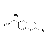 CAS#: 777049-67-9， 4-[Amino(cyano)methyl]phenyl acetate