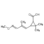 CAS#: 777799-17-4， 3-[(1E,3E)-3-(Methoxyimino)-2-methyl-1-propen-1-yl]-2,2-dimethylcyclopropanecarboxylic acid