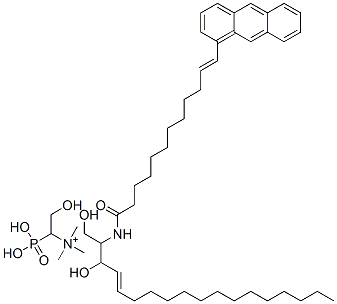 CAS#: 77840-25-6， [(E,2S,3R)-2-[[(E)-12-Anthracen-9-Yldodec-11-Enoyl]Amino]-3-Hydroxyoctadec-4-Enyl] 2-Trimethylazaniumylethyl Phosphate