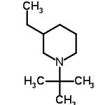 CAS#: 778569-61-2， 3-Ethyl-1-(2-methyl-2-propanyl)piperidine