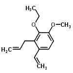 CAS#: 778638-77-0， 2-Allyl-3-ethoxy-4-methoxy-1-vinylbenzene