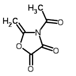 CAS#: 77903-65-2， 3-Acetyl-2-methylene-1,3-oxazolidine-4,5-dione