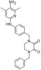 CAS#: 77917-46-5， 1-[[4-[(5-Amino-4,6-Dimethylpyridin-2-Yl)Amino]Phenyl]Methyl]-4-(Phenylmethyl)Piperazine-2,3-Dione