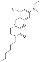 CAS#: 77918-00-4， 1-[(2-Chloro-4-Diethylaminophenyl)Methyl]-4-Hexylpiperazine-2,3-Dione