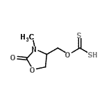 CAS#: 779283-06-6， O-[(3-Methyl-2-oxo-1,3-oxazolidin-4-yl)methyl] hydrogen carbonodithioate