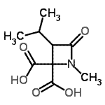 CAS#: 779288-70-9， 3-Isopropyl-1-methyl-4-oxo-2,2-azetidinedicarboxylic acid