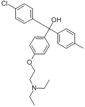 structure of CAS# 78-41-1, Triparanol;1-(4-(2-(Diethylamino)Ethoxy)Phenyl)-1-(P-Tolyl)-2-(P- Chlorophenyl)Ethanol;1-(P-(Beta-Diethylaminoethoxy)Phenyl)-1-(P-Tolyl)-2-(P- Chlorophenyl)Ethanol;2-(P-Chlorophenyl)-1-(P-(Beta-Diethylaminoethoxy)Phenyl)-1-(P- Tolyl)Ethanol