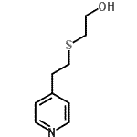 结构式 CAS# 78092-91-8, 2-{[2-(4-吡啶基)乙基]硫基}乙醇