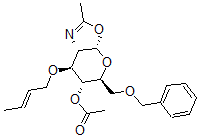 CAS#: 78138-59-7， [(3aS,5S,6R,7S,7aS)-7-[(E)-But-2-Enoxy]-2-Methyl-5-(Phenylmethoxymethyl)-5,6,7,7a-Tetrahydro-3aH-Pyrano[5,6-d][1,3]Oxazol-6-Yl] Acetate
