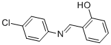 structure of CAS# 782-77-4, 2-([(4-Chlorophenyl)Imino]Methyl)Phenol;6-[[(4-Chlorophenyl)Amino]Methylene]Cyclohexa-2,4-Dien-1-One;6-[[(4-Chlorophenyl)Amino]Methylene]-1-Cyclohexa-2,4-Dienone;St5410074