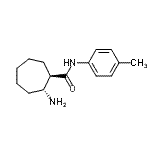 CAS#: 782394-78-9， (1R,2R)-2-Amino-N-(4-methylphenyl)cycloheptanecarboxamide