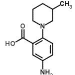 CAS#: 78243-67-1， 5-Amino-2-(3-methyl-1-piperidinyl)benzoic acid