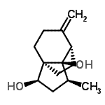 CAS#: 783322-10-1， (1R,2R,4S,5R,6S)-4-Methyl-7-methylenetricyclo[4.3.2.0<sup>1,5</sup>]undecane-2,5-diol