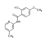 CAS#: 783370-93-4， 2-Hydroxy-4-methoxy-N-(4-methyl-2-pyridinyl)benzamide