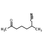 CAS#: 78401-69-1， 2-Methyl-6-oxoheptanenitrile