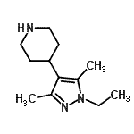 CAS#: 784132-70-3， 4-(1-Ethyl-3,5-dimethyl-1H-pyrazol-4-yl)piperidine