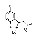 CAS#: 784990-15-4， 3-[(Dimethylamino)methyl]-2,2-dimethyl-2,3-dihydro-1-benzofuran-5-ol