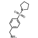 结构式 CAS# 784997-49-5, 1-[4-(1-吡咯烷基磺酰基)苯基]甲胺