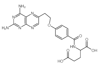 CAS#: 78520-72-6， 2-[[4-[2-(2,4-Diaminopteridin-6-Yl)Ethoxy]Benzoyl]Amino]Pentanedioic Acid