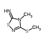 CAS#: 785769-77-9， 4-Methyl-3-(methylsulfanyl)-1,2,4-thiadiazol-5(4H)-imine