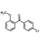 结构式 CAS# 78589-10-3, (4-氯苯基)(2-甲氧基苯基)甲酮