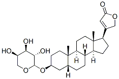 CAS#: 78614-49-0， 4-[(3S,5R,8R,9S,10S,13R,17R)-3-[(2R,3R,4R,5S)-3,4-Dihydroxy-5-(Hydroxymethyl)Oxolan-2-Yl]Oxy-14-Hydroxy-10,13-Dimethyl-1,2,3,4,5,6,7,8,9,11,12,15,16,17-Tetradecahydrocyclopenta[a]Phenanthren-17-Yl]-5H-Furan-2-One