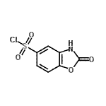 结构式 CAS# 78633-41-7, 2-氧代-2,3-二氢-1,3-苯并恶唑-5-磺酰氯