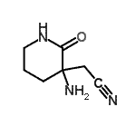CAS#: 786589-54-6， (3-Amino-2-oxo-3-piperidinyl)acetonitrile