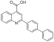 结构式 CAS# 78660-92-1, 2-联苯-4-基-喹啉-4-羧酸