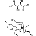 CAS#: 78744-56-6， (17S,21-alpha)-10-Bromo-Ajmalan-17,21-diol (R-(R*,R*))-2,3-dihydroxybutanedioate(1:1) (salt)