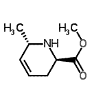 CAS#: 787514-40-3， Methyl (2R,6S)-6-methyl-1,2,3,6-tetrahydro-2-pyridinecarboxylate