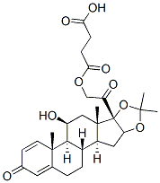CAS#: 78806-74-3， (11b,16a)-21-(3-Carboxy-1-oxopropoxy)-11-hydroxy-16,17-[(1-methylethylidene)bis(oxy)]-Pregna-1,4-diene-3,20-dione