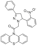 CAS#: 78807-66-6， 2-[5-(2-Nitrophenyl)-3-Phenyl-4,5-Dihydropyrazol-1-Yl]-1-Phenothiazin-10-Ylethanone
