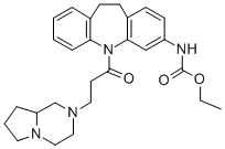 CAS#: 78816-43-0， Ethyl N-[11-[3-(3,4,6,7,8,8a-Hexahydro-1H-Pyrrolo[2,1-c]Pyrazin-2-Yl)Propanoyl]-5,6-Dihydrobenzo[b][1]Benzazepin-9-Yl]Carbamate