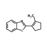 CAS#: 78840-26-3， 2-(2-Methyl-1-cyclopenten-1-yl)-1,3-benzothiazole