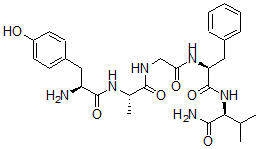 CAS#: 78873-50-4， L-Tyrosyl-D-alanylglycyl-L-phenylalanyl-L-valinamide