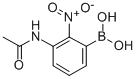 structure of CAS# 78887-38-4, (3-Acetamido-2-Nitro)Benzeneboronic Acid;3-Acetamido-2-Nitrobenzeneboronic Acid 96%;3-(ACETYLAMINO)-2-NITROPHENYLBORONIC ACID;(3-ACETAMIDO-2-NITRO)BENZENEBORONIC ACID
