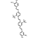 CAS#: 79015-29-5， 2,2'-[(E)-1,2-Ethenediyl]bis{5-[(4-hydroxy-3-methylphenyl)diazenyl]benzenesulfonic acid}