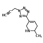 CAS#: 790171-81-2， 2-Methyl-5-[2-(2-propyn-1-yl)-2H-tetrazol-5-yl]-1,2,3,6-tetrahydropyridine