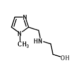 structure of CAS# 790183-94-7, 2-{[(1-Methyl-1H-imidazol-2-yl)methyl]amino}ethanol;2-(((1-methyl-1H-imidazol-2-yl)methyl)amino)ethanol;2-[(1-Methyl-1H-imidazol-2-ylmethyl)-amino]-ethanol;2-{[(1-ME<wbr>THYL-1H-I<wbr>MIDAZOL-2<wbr>-YL)METHY<wbr>L]AMINO}E<wbr>THANOL DI<wbr>HYDROCHLO<wbr>RIDE