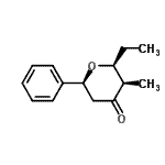 CAS#: 790221-62-4， (2S,3R,6S)-2-Ethyl-3-methyl-6-phenyltetrahydro-4H-pyran-4-one