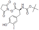 CAS#: 79028-57-2， (2,5-Dioxopyrrolidin-1-Yl) (2S)-3-(4-Hydroxy-3-Iodophenyl)-2-[(2-Methylpropan-2-Yl)Oxycarbonylamino]Propanoate