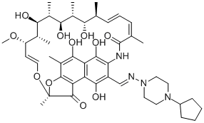 CAS#: 79039-56-8， 25-Desacetyl Rifapentine